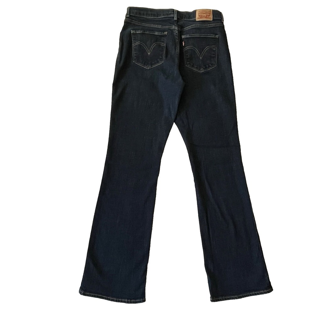 Levis Classic Boot Cut Jeans Women 10 M 30" x 32" Inseam Dark Blue Denim Western